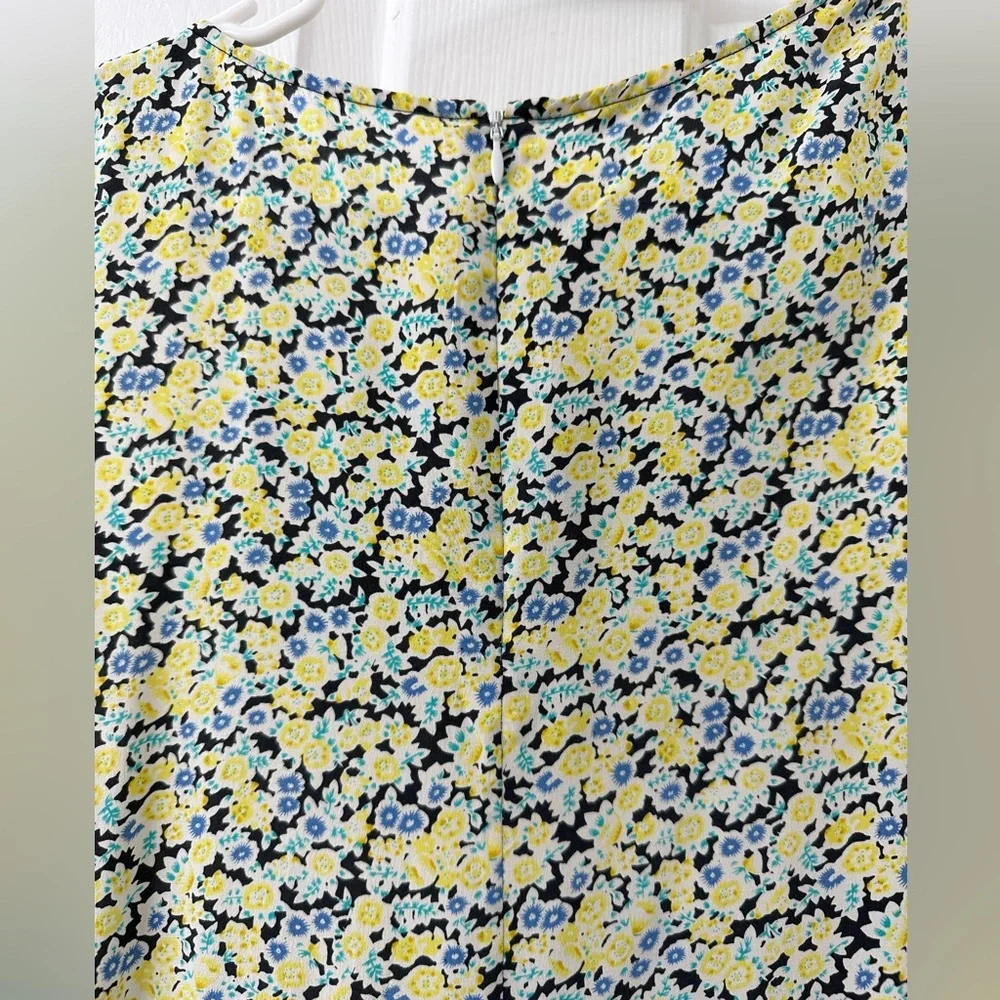 Equipment 100% Silk Floral Hi-lo Sleeveless Dress - Picture 9 of 9